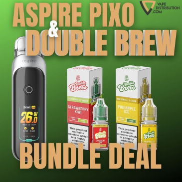 Aspire Pixo Kit + 2 FREE Ohm Brew Nic Salts