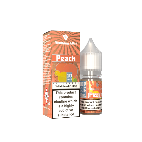 Diamond Mist Nic Salt - Peach (10ml)