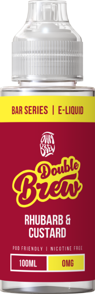 Ohm Brew - Double Brew - Rhubarb & Custard 0mg 100ml