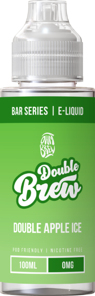 Ohm Brew - Double Brew - Double Apple Ice 0mg 100ml